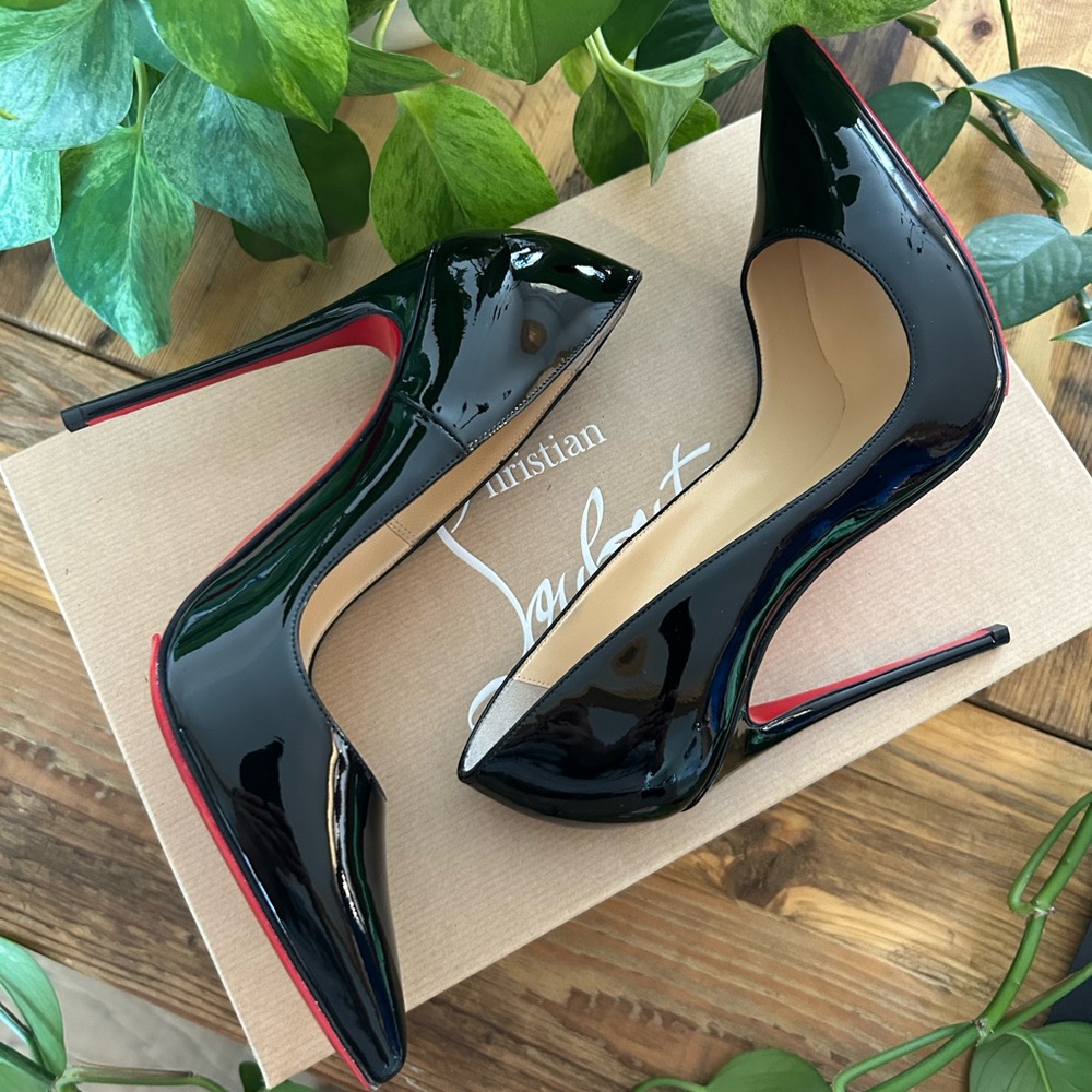Christian Louboutin Black Patent Leather So Kate 120mm Pumps